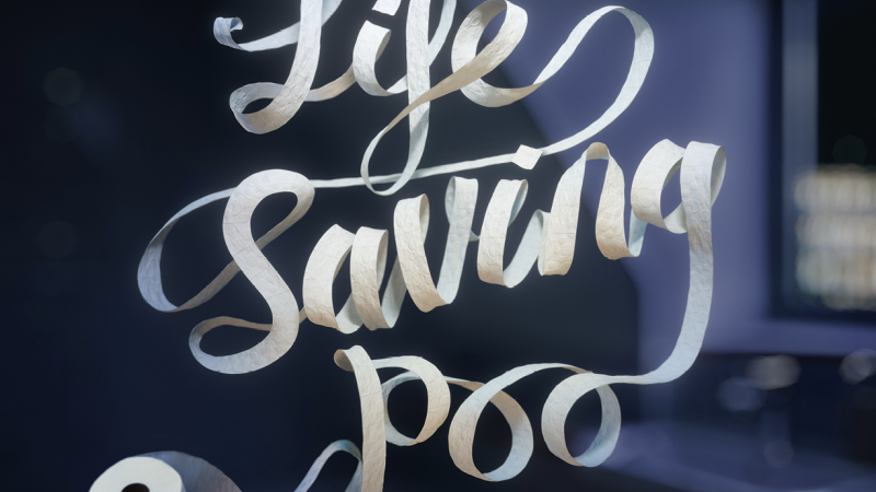 Toilet roll spelling ou Life Saving Poo