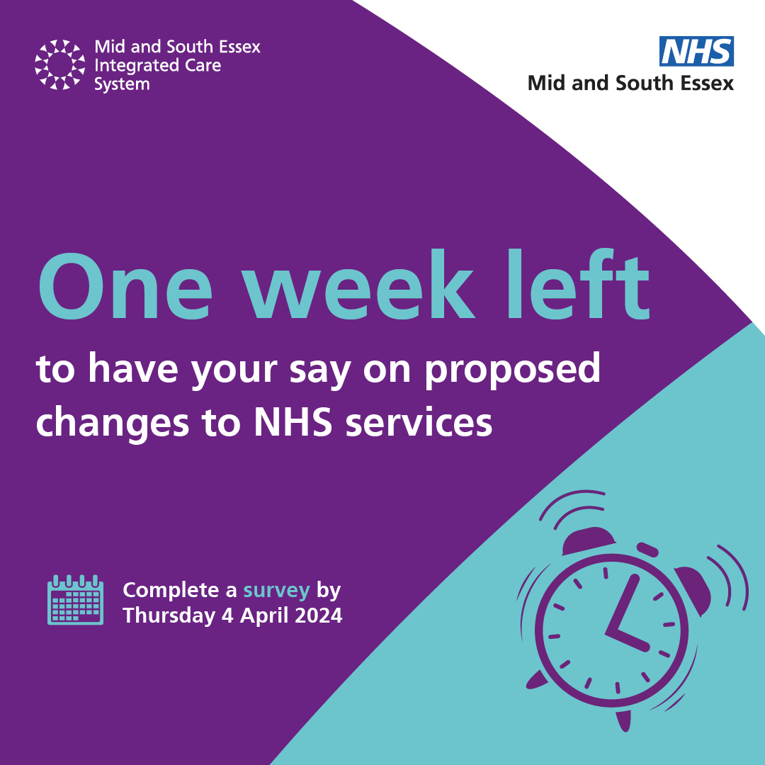 Just one week remaining to respond to our consultation on NHS services