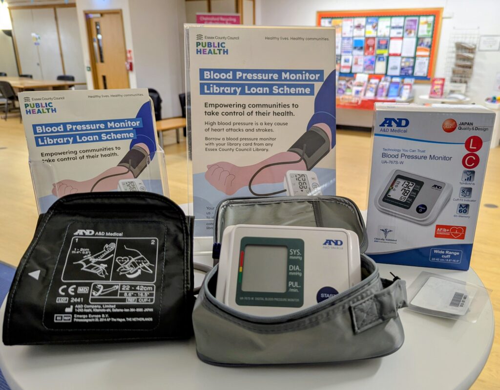 The library blood pressure monitor loan pack