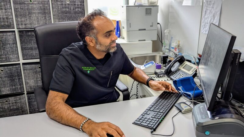 Pharmacist Bhavesh Patel at Audley Mills Pharmacy 2