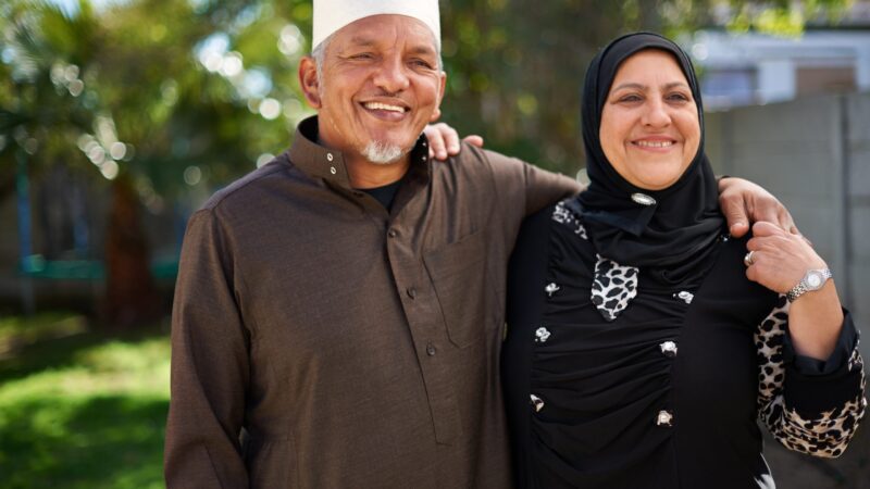 Living,Life,With,Love.,Portrait,Of,A,Smiling,Senior,Muslim